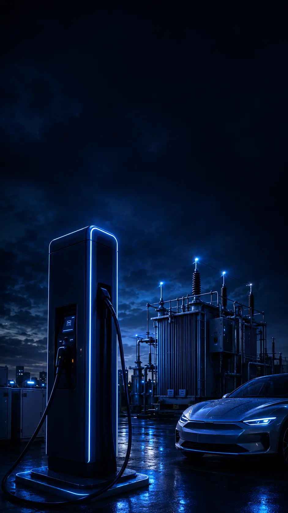 Carregador rápido DC integrado à infraestrutura elétrica de alta potência